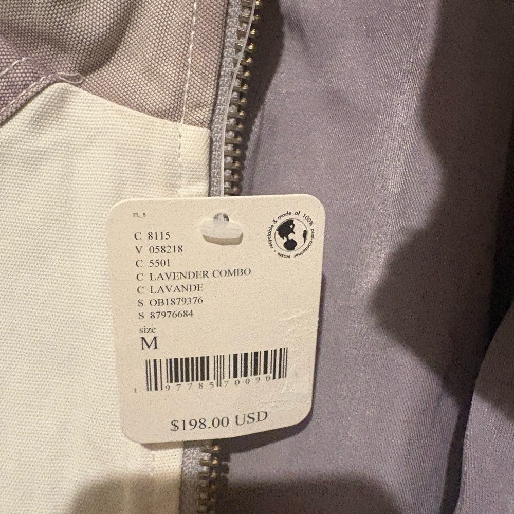 Free People We The Free Toni Pieced Jacket Medium Lavender Combo NWT - Picture 5 of 7